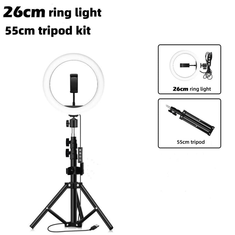 LEAFILLIGHT Selfie Ring Light for Photography and Live Streaming